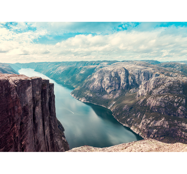 Fotomurais de paisagens Fiordes noruegueses - TenStickers