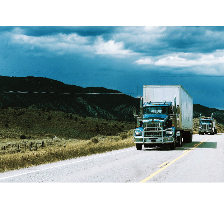 Murais de Parede Caminhão em belas paisagens - TenStickers