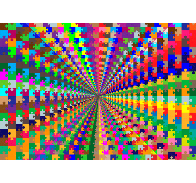 Murais de Parede 3D explosão de quebra-cabeça - TenStickers