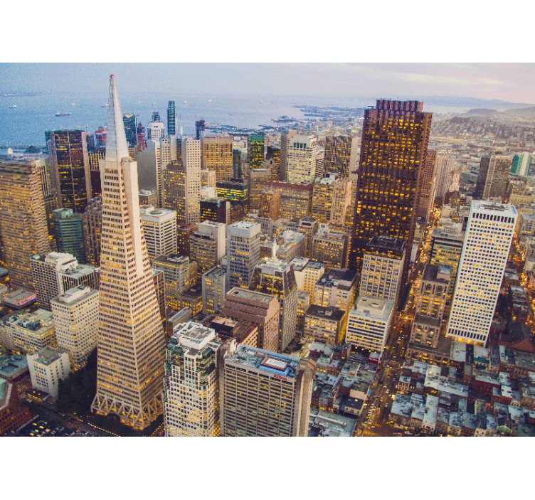 Fotomurais cidades e países vista de san francisco - TenStickers
