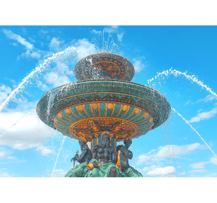 Fotomurais cidades e países As fontes da place de la concorde - TenStickers