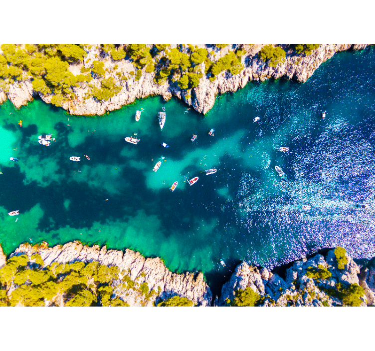 Fotomurais de paisagens vista aérea da costa - TenStickers