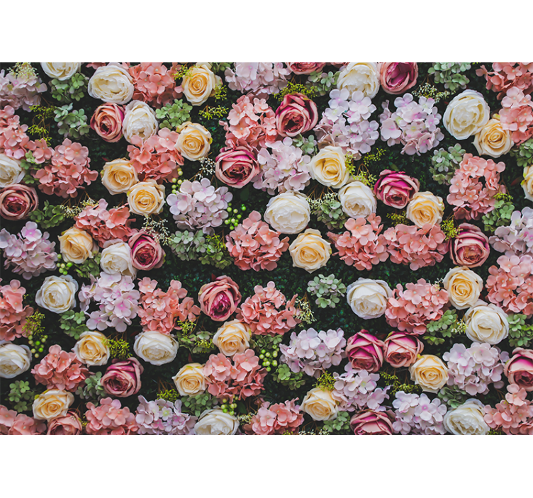 Fotomurais flores Flores estilo vintage - TenStickers