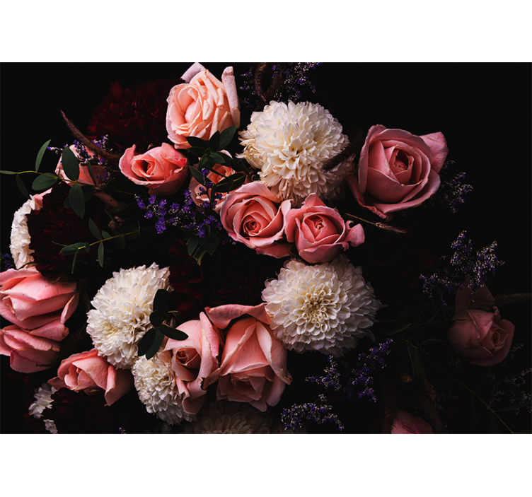 Fotomurais flores Buquê de rosas luxuosas - TenStickers