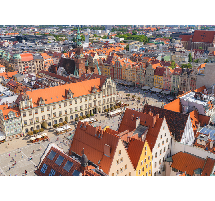 Fotomurais cidades e países vista histórica da cidade - TenStickers