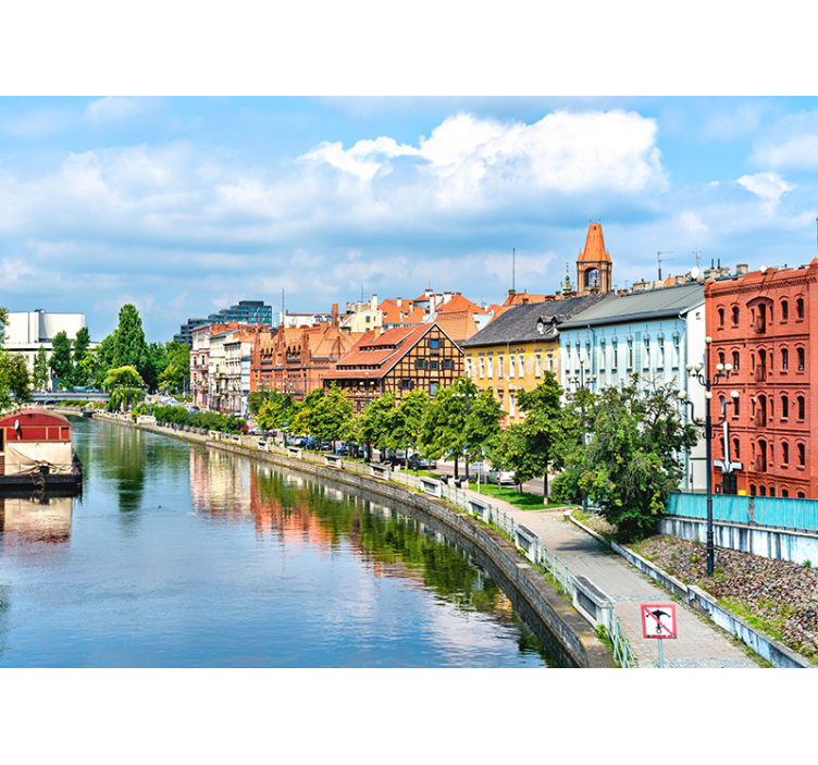 Fotomurais cidades e países reflexão do patrimônio urbano - TenStickers