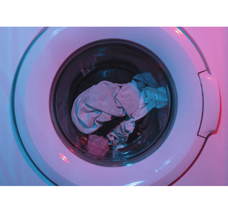 Mural de parede vintage máquina de lavar roupa centrifuga - TenStickers