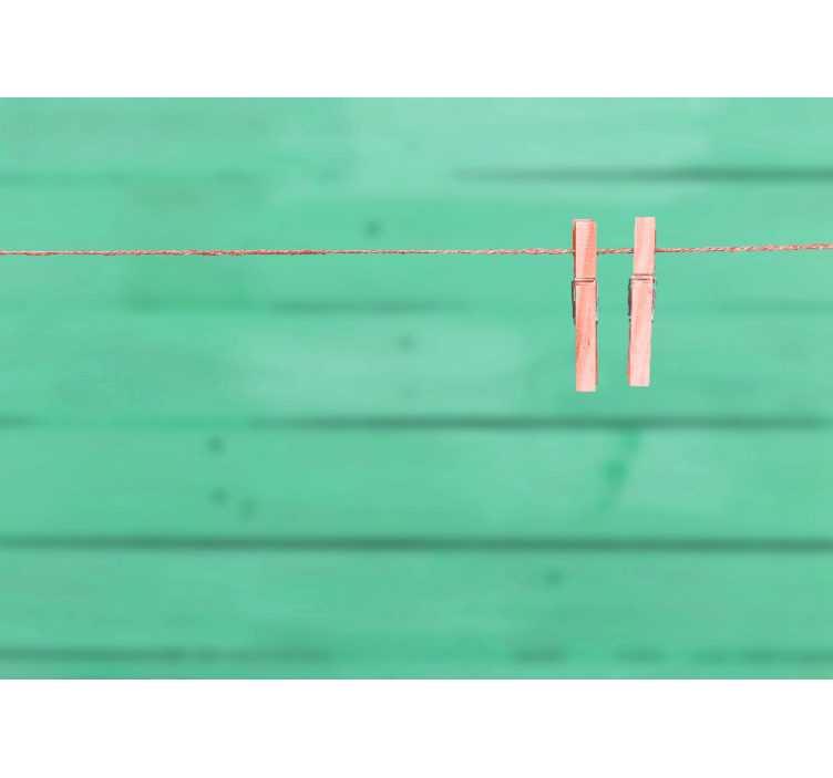 Mural de parede padrões e texturas pregadores na linha - TenStickers