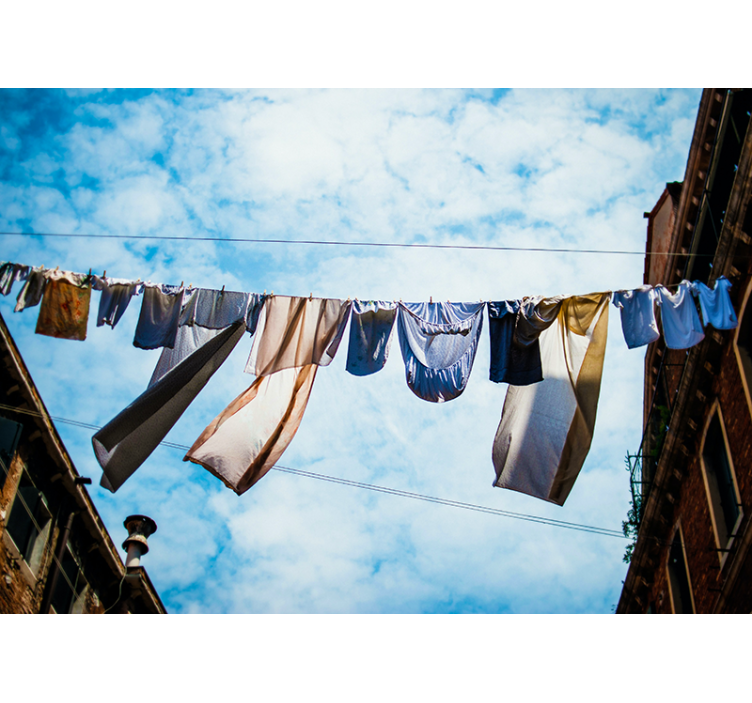 Fotomurais cidades e países brisa do varal - TenStickers