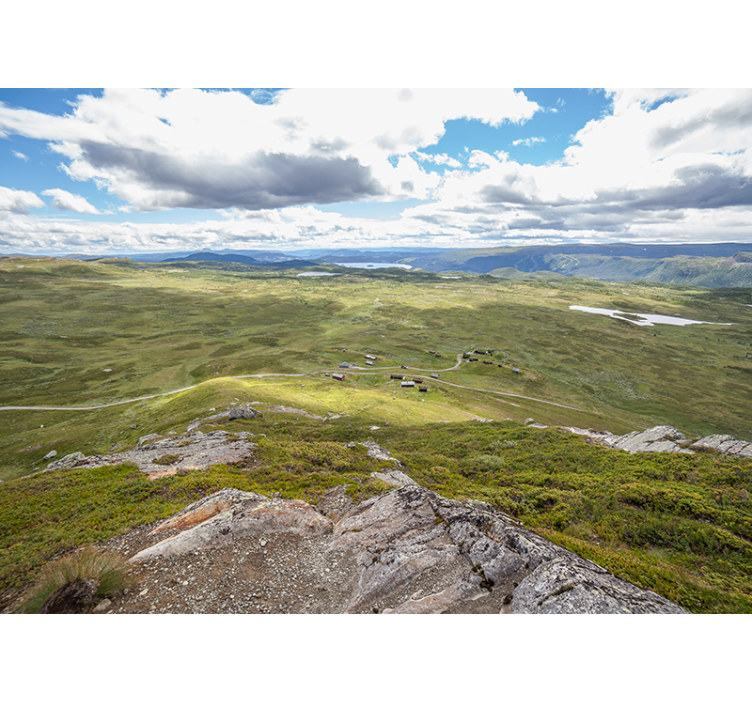Fotomurais de paisagens vista de vegetação montanhosa - TenStickers