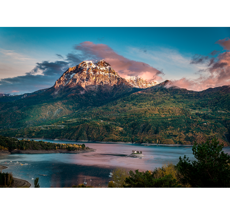 Fotomurais de paisagens grande paisagem alpina - TenStickers