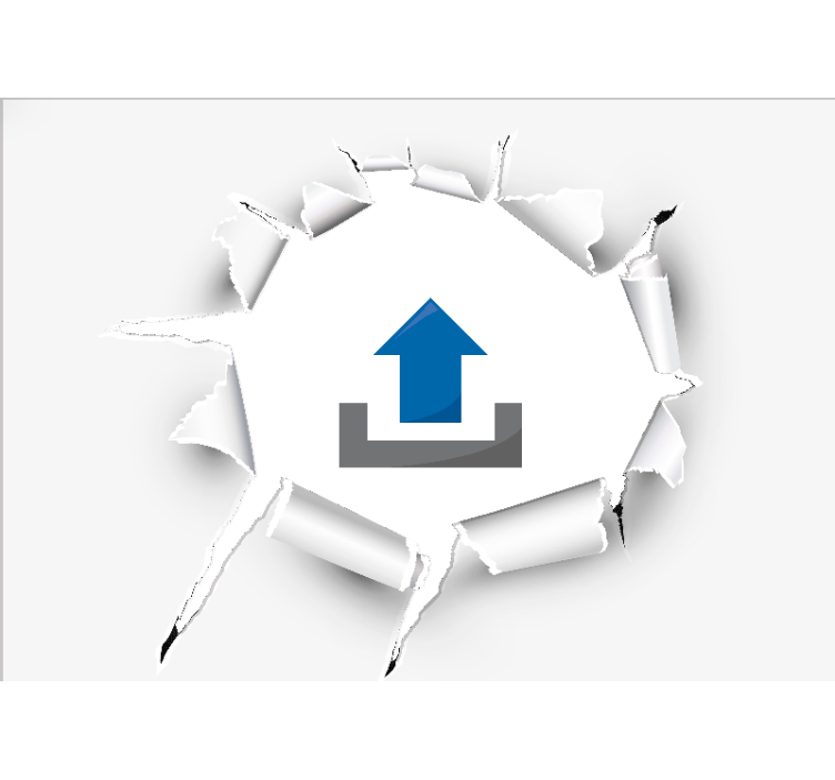 Murais de Parede 3D Desenho de parede quebrada com imagem - TenStickers