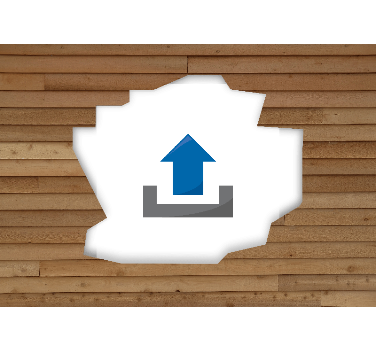 Murais de Parede 3D Parede quebrada 3d de madeira com foto - TenStickers