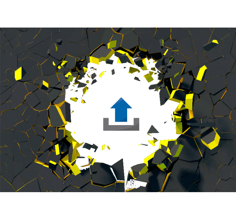 Murais de Parede 3D Parede quebrada 3d com foto própria - TenStickers