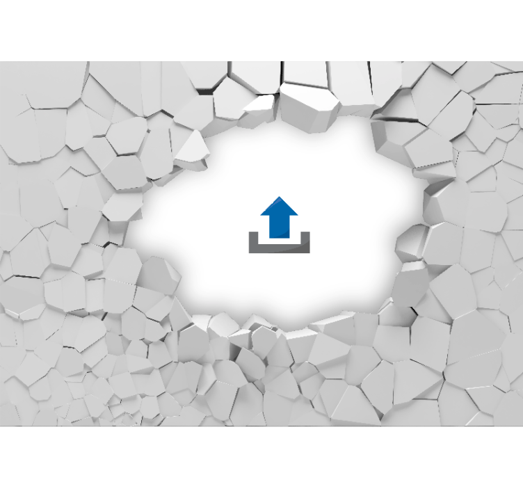 Murais de Parede 3D Tijolos 3d de parede quebrada - TenStickers