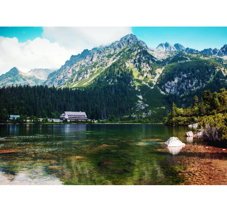 Fotomurais de paisagens Lago tatry polaco - TenStickers