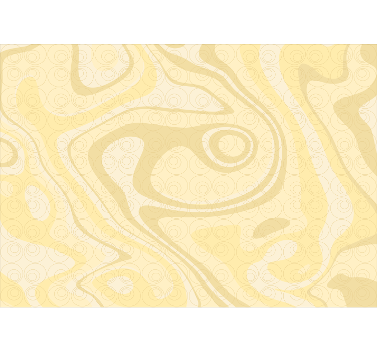 Mural de parede abstrato com padrão de formas curvas - TenStickers