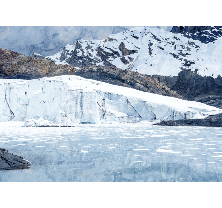 Mural de parede montanha faixa glacial majestosa - TenStickers