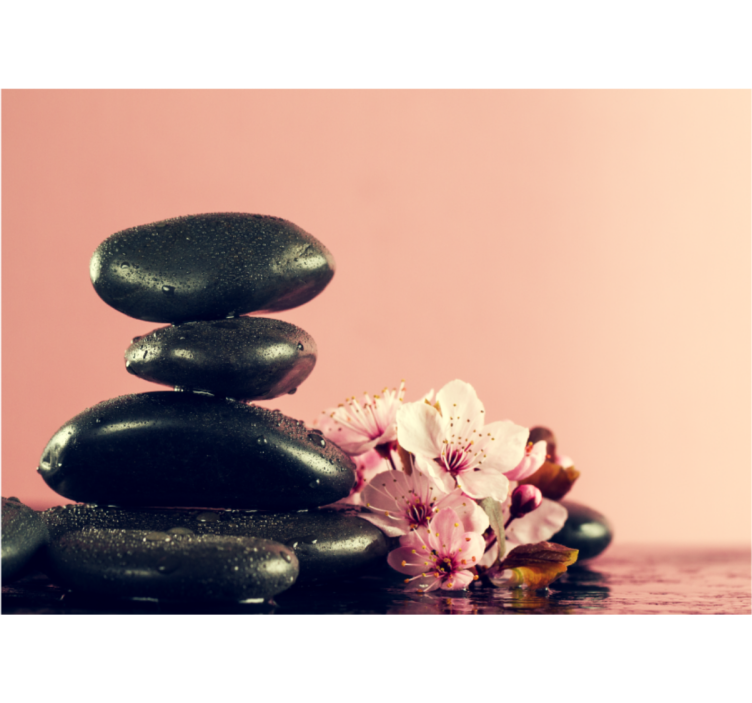 Fotomurais flores Paisagem relaxante - TenStickers