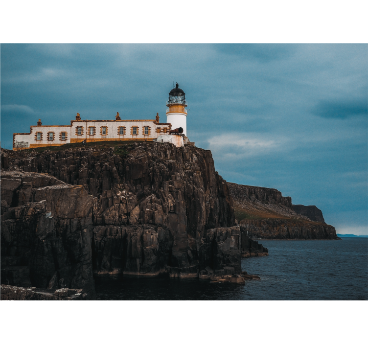 Fotomurais de paisagens farol em penhascos - TenStickers