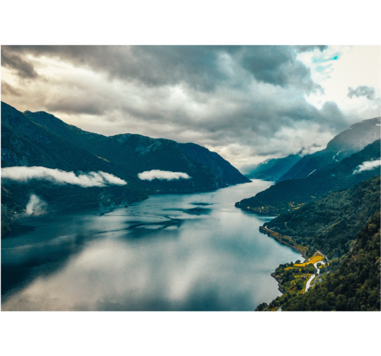 Fotomurais de paisagens lago da montanha espelhado - TenStickers