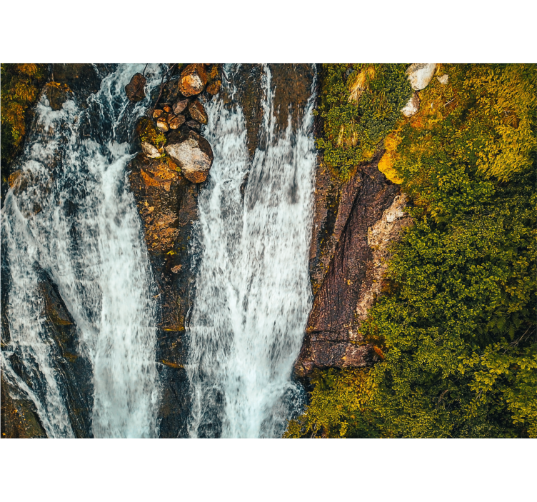 Mural de parede cascatas paisagem de grande cascata - TenStickers