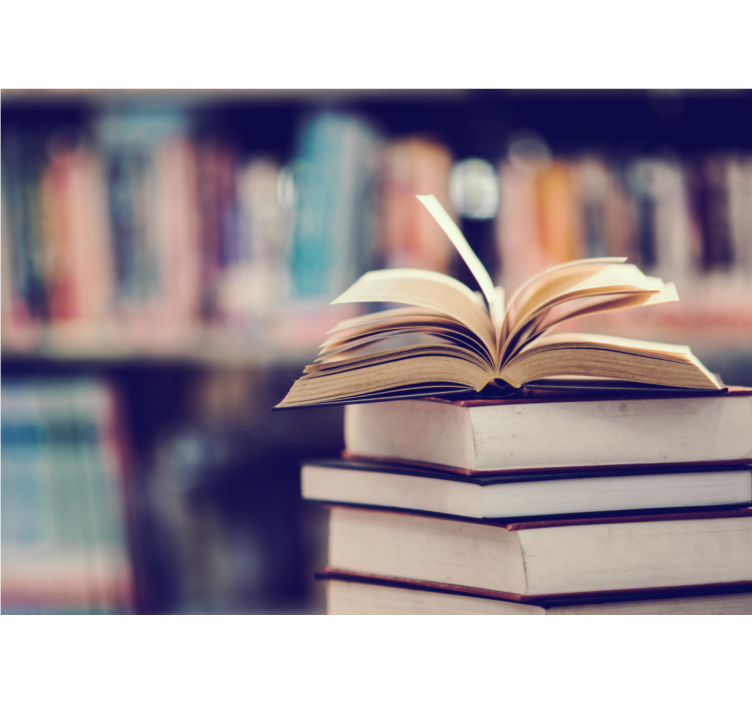 Fotomural para gabinete Grande pilha de livros - TenStickers