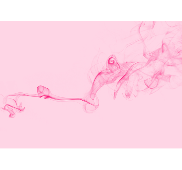 Murais de parede com linhas suaves de ondas suaves rosa - TenStickers