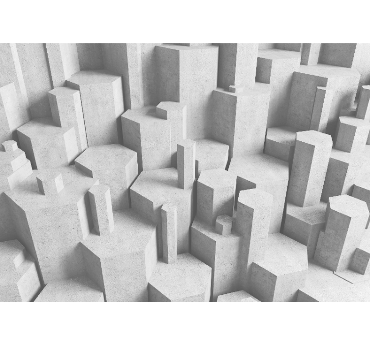 Fotomurais texturas e padrões formas geométricas de concreto - TenStickers