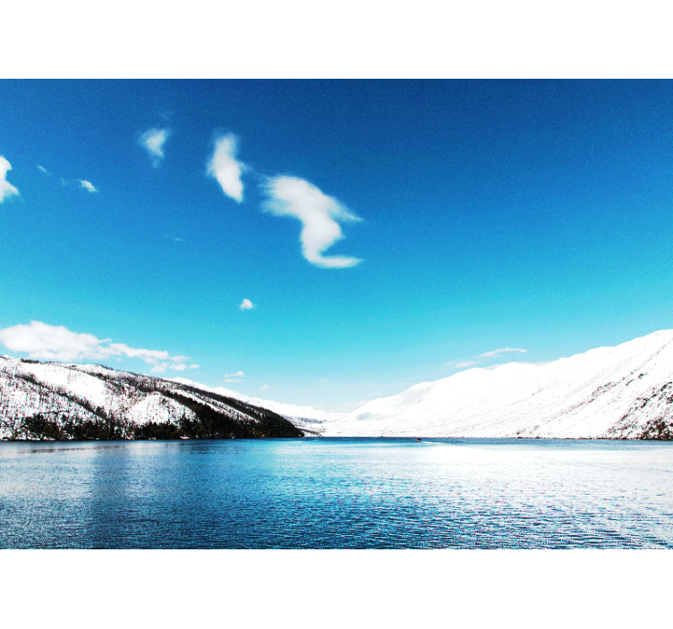 Fotomurais de paisagens montanhas cobertas de neve - TenStickers