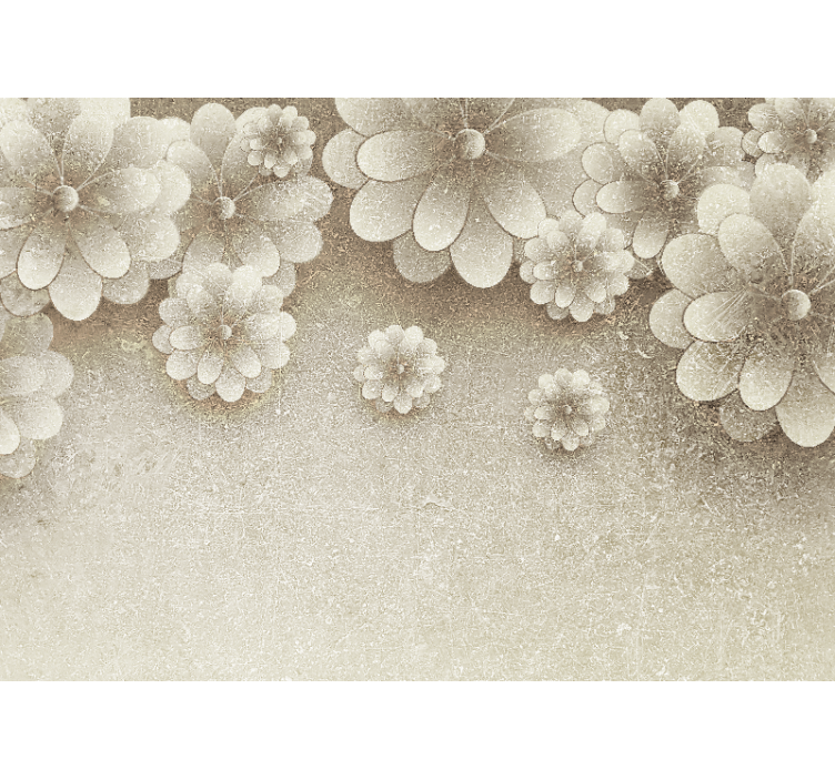 Fotomurais flores elementos florais elegantes - TenStickers