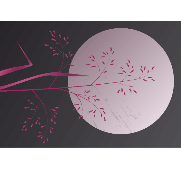 Mural de parede zen com motivo botânico sereno - TenStickers