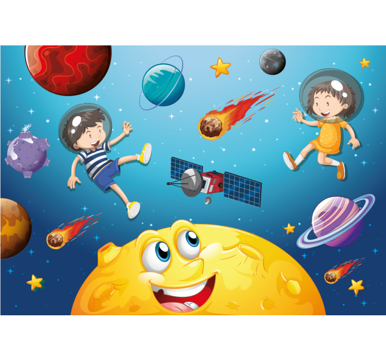 Mural de parede fantasía viagem de aventura espacial - TenStickers