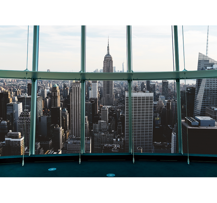 Mural de parede nova york paisagem do empire state - TenStickers