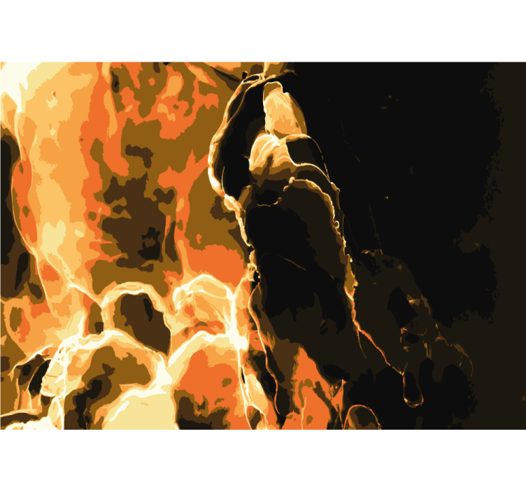 Mural de parede abstrato padrão abstrato fervejante - TenStickers