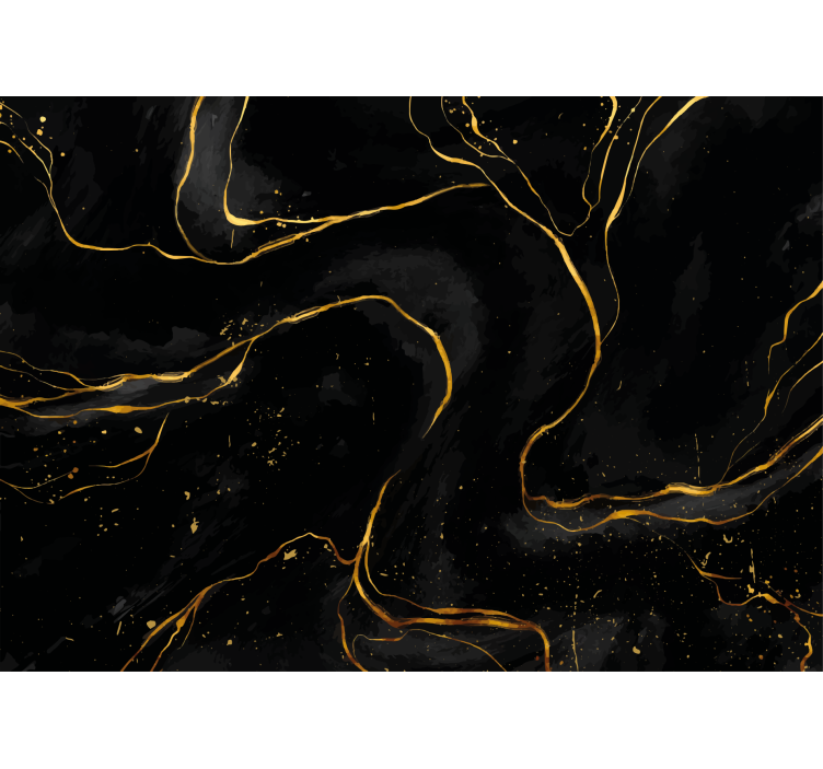 fotomural de parede da sala de estar em mármore preto e  - TenStickers