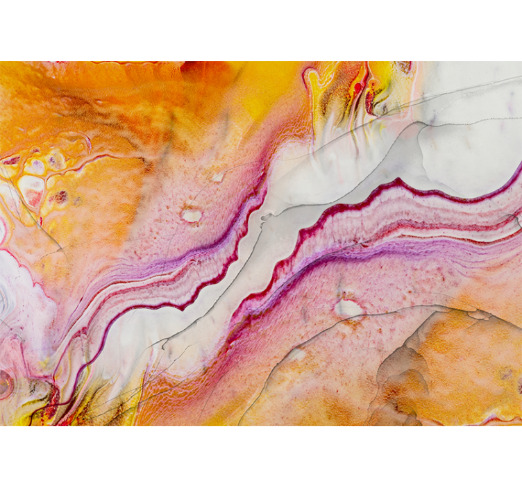 Mural de parede abstrato com padrões fluidos vibrantes - TenStickers