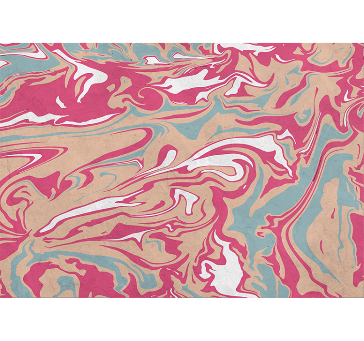 Mural de parede abstrato com padrões de mármore fluido - TenStickers