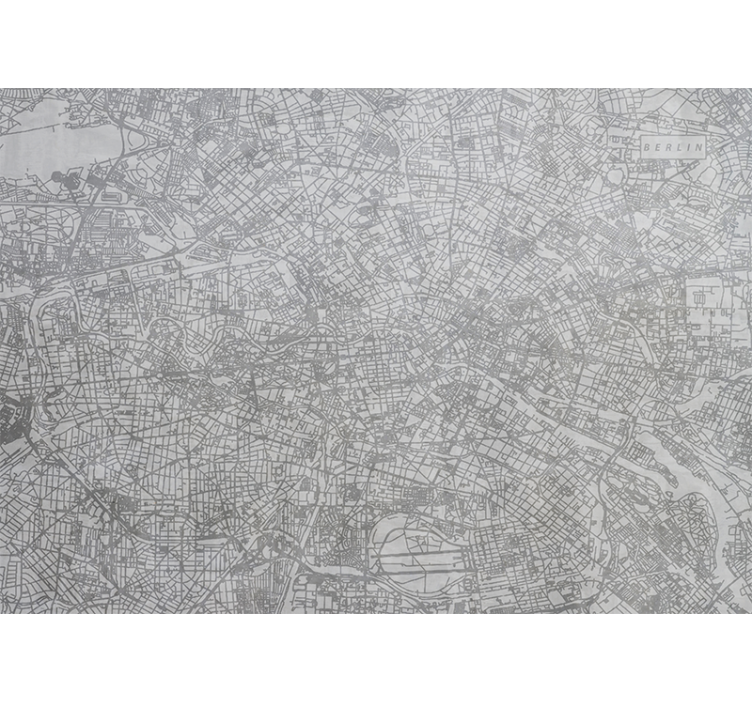 Mural de parede berlim mapa detalhado de berlim - TenStickers