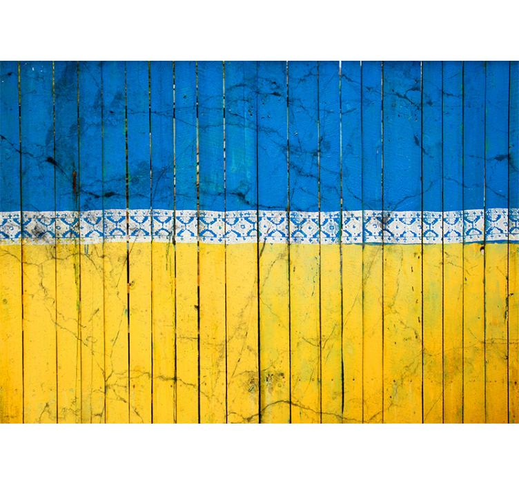 Fotomurais cidades e países padrão de tábuas de madeira - TenStickers