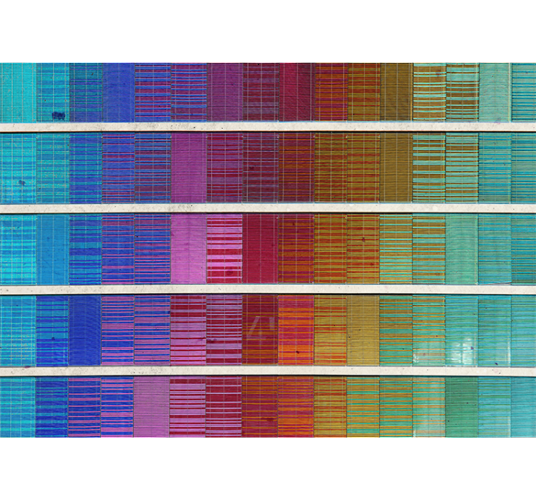 Mural de parede abstrato arranjo de espectro de cores - TenStickers