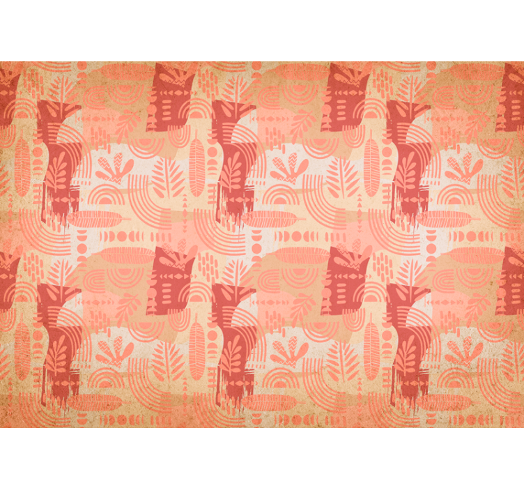 Mural de parede padrões e texturas padrão geométrico - TenStickers