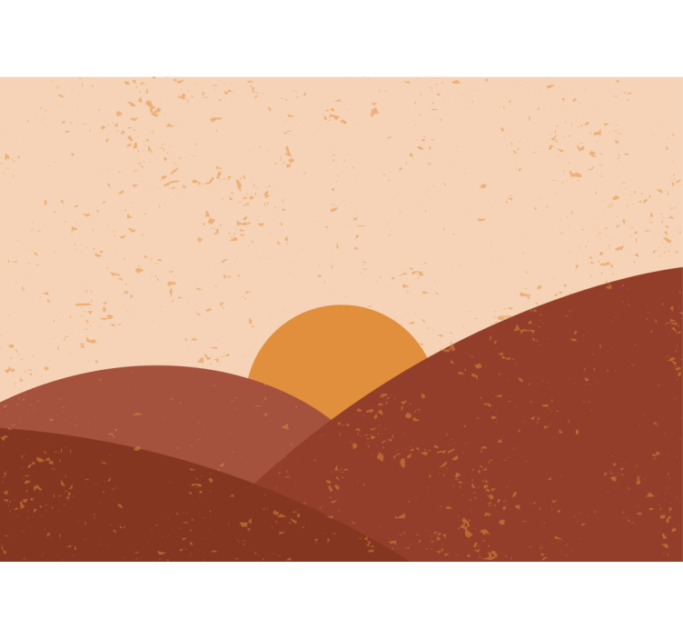 Fotomurais de paisagens crepúsculo sobre os picos - TenStickers