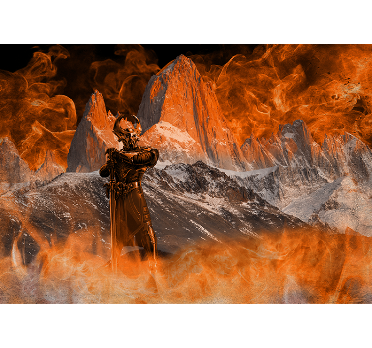 Heimdall, o guardião do fotomural de parede bifrost - TenStickers
