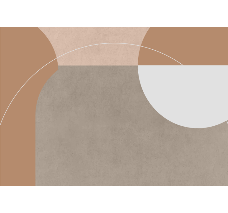 Fotomurais modernos composição de formas geométricas - TenStickers