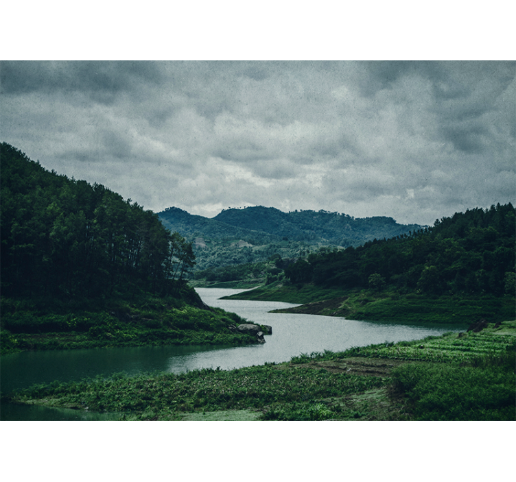 Fotomurais de paisagens paisagem de Água serene - TenStickers