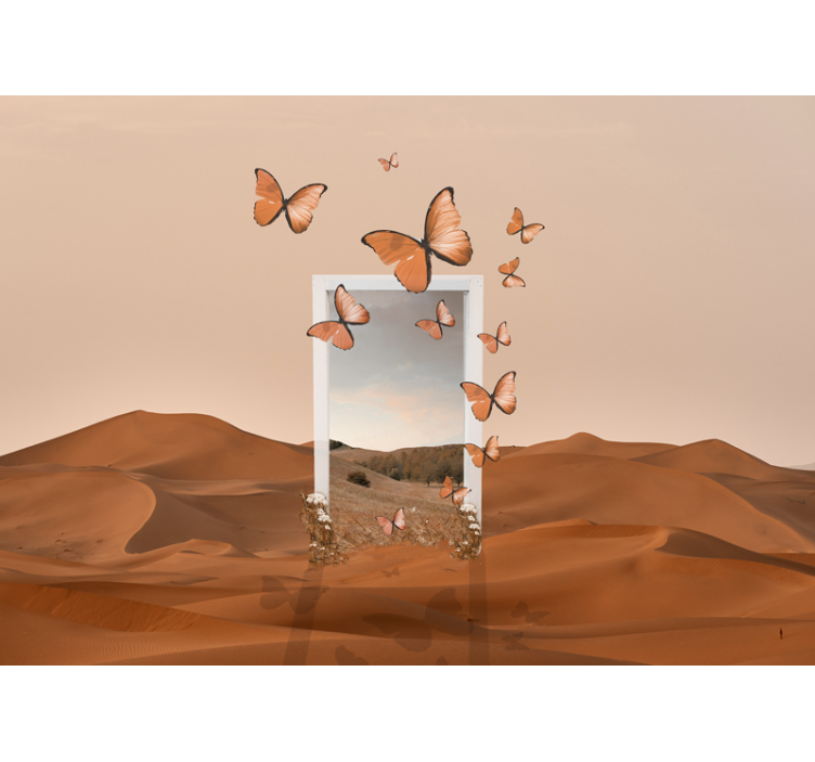 Fotomurais de paisagens Paisagem surreal do deserto - TenStickers