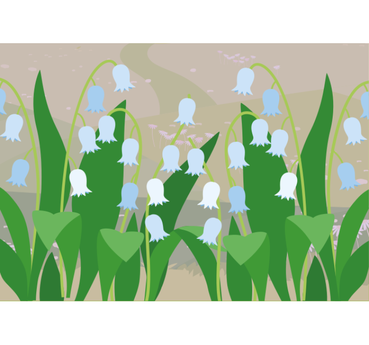 Fotomurais flores florescem delicadamente - TenStickers
