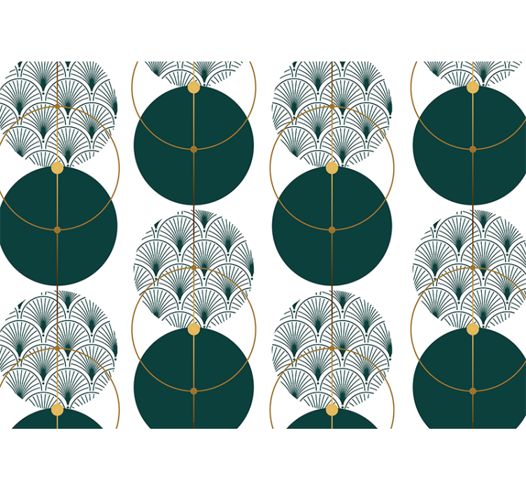 Fotomurais texturas e padrões padrões geométricos em leque - TenStickers