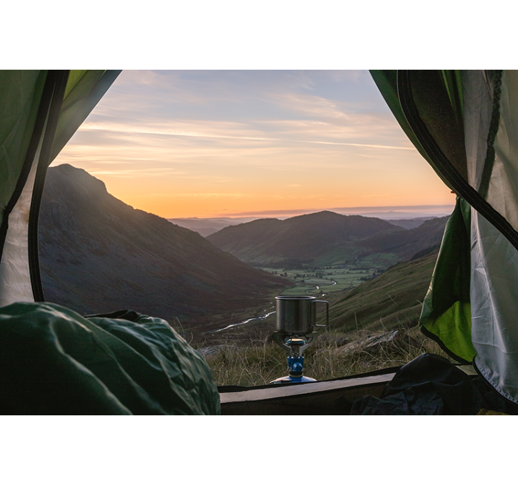 Fotomurais de paisagens vista de montanha pitoresca - TenStickers